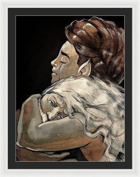 Olorin and Nienna - Framed Print