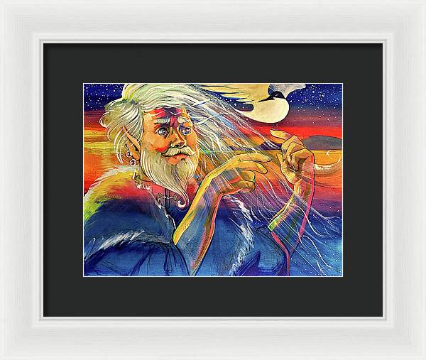 The Last Light in the West - Framed Print